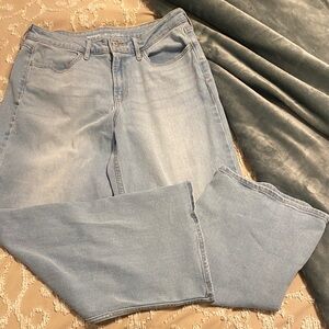 Old Navy High-Rise Wide Leg Light Blue Jeans